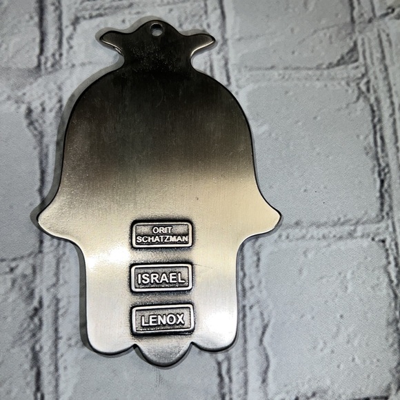 Lenox Blue Brilliance Good Luck Hamsa Wall Plaque - Picture 9 of 13